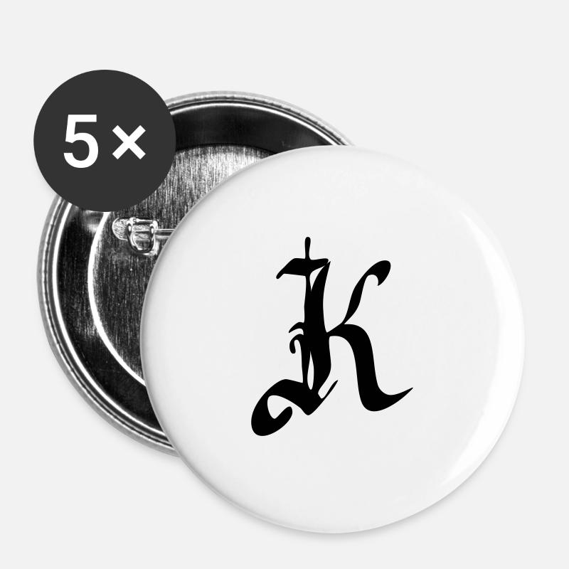 K - Buttons large 2.2''/56 mm (5-pack) - white