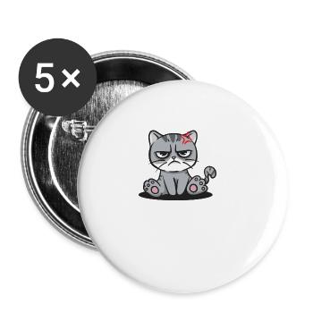 Le sarcasme frais sert du sarka amusant tous les jours - Lot de 5 grands badges (56 mm) - blanc - Devant