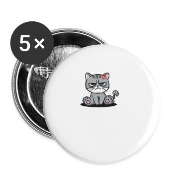 The garbage will be picked up tomorrow. Be prepared to l - Buttons large 2.2''/56 mm (5-pack) - white - Front