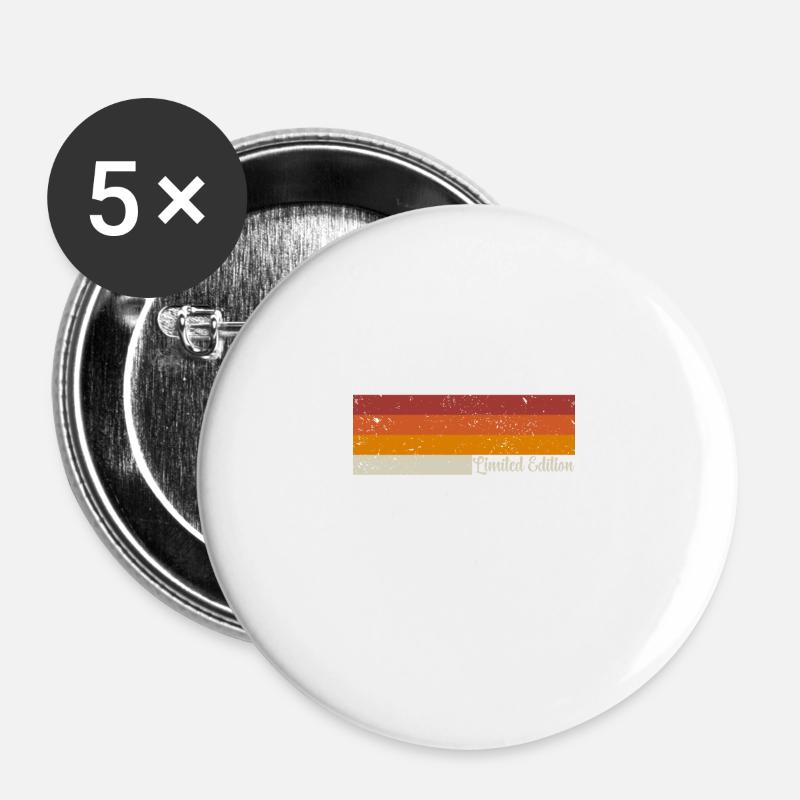 Your name - cool vintage retro design - Buttons large 2.2''/56 mm (5-pack) - white