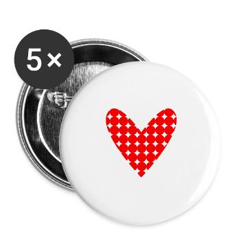 CHRISTMAS. MERRY CHRISTMAS. MERRY CHRISTMAS. NEW YEAR’S DAY - Buttons large 2.2''/56 mm (5-pack) - white - Front