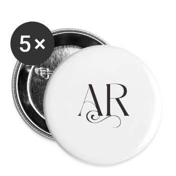 Classic Elegance AR Monogram - Buttons large 2.2''/56 mm (5-pack) - white - Front