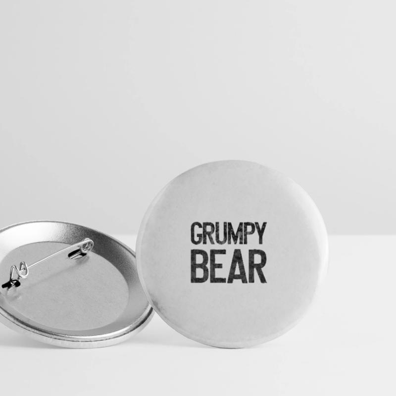 Grumpy Bear - Grumpy Bear LGBT Gay Pride Beardy Buttons large 2.2''/56 mm (5-pack)