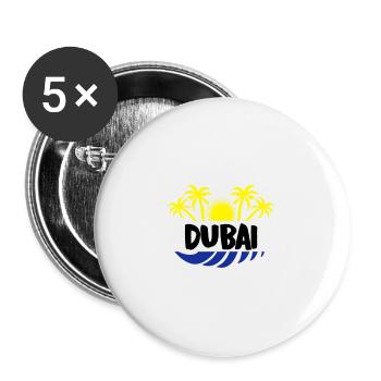 dubai 02 - Buttons large 2.2''/56 mm (5-pack) - white - Front