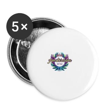 Amsterdam 2025 Team - Buttons large 2.2''/56 mm (5-pack) - white - Front
