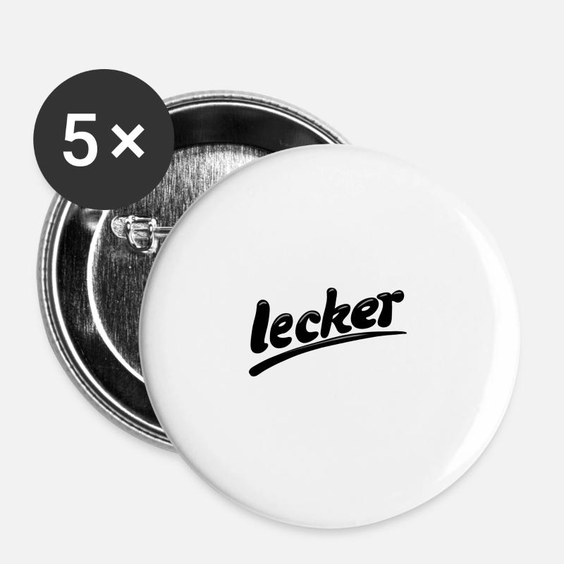 Delicious - Buttons large 2.2''/56 mm (5-pack) - white