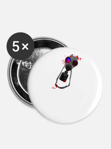 Bloody Warzone V2 - Buttons groß 56 mm (5er Pack) - Weiß