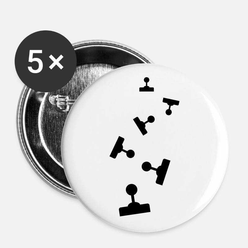 Joystick Gamer - Buttons large 2.2''/56 mm (5-pack) - white