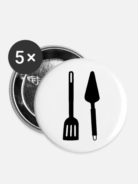 ustensiles de cuisine - Buttons groß 56 mm (5er Pack) - Weiß