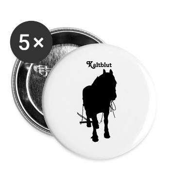 kaltblutboulonnaiseruni - Buttons groß 56 mm (5er Pack) - Weiß - Vorne