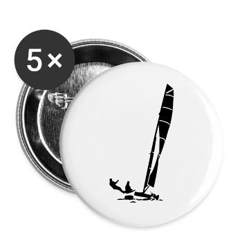 Katamaran - Buttons groß 56 mm (5er Pack) - Weiß - Vorne
