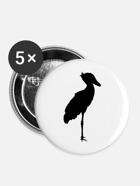 shoebill_s1 - Buttons groß 56 mm (5er Pack) - Weiß