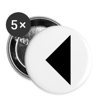 Dreieck - Buttons groß 56 mm (5er Pack) - Weiß - Vorne
