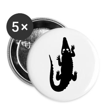 crocodile - Buttons large 2.2''/56 mm (5-pack) - white - Front