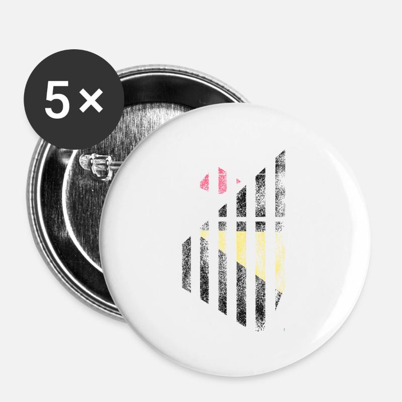 art - Buttons large 2.2''/56 mm (5-pack) - white