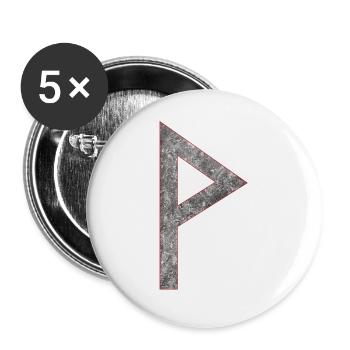 Rune Wunjo W - Buttons large 2.2''/56 mm (5-pack) - white - Front