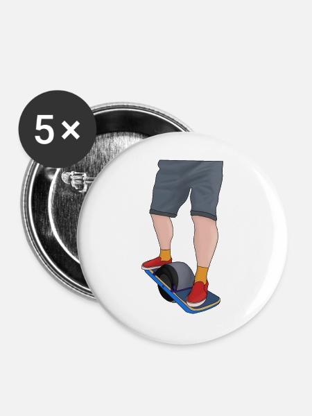 Ein Leben Eine Fahrt - Buttons groß 56 mm (5er Pack) - Weiß