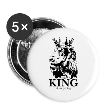 COCKER SPANIEL King Dog Saying Dogs Wilsigns - Buttons large 2.2''/56 mm (5-pack) - white - Front