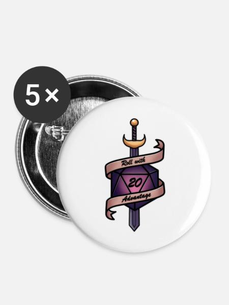 PnP roll advantage - Buttons groß 56 mm (5er Pack) - Weiß