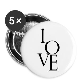 promise - Buttons large 2.2''/56 mm (5-pack) - white - Front