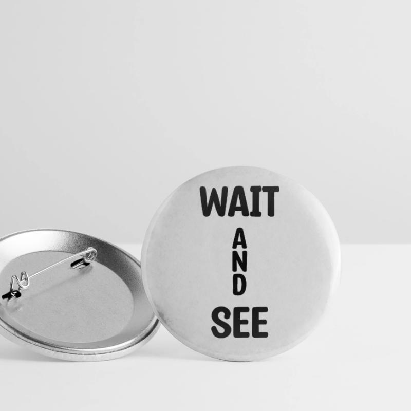 Wait And See Buttons large 2.2''/56 mm (5-pack)