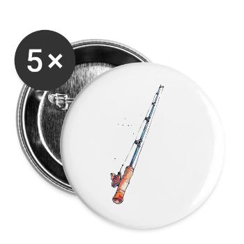 Graphic Angel - Buttons large 2.2''/56 mm (5-pack) - white - Front