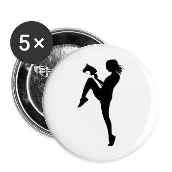 hobby horsing - Buttons large 2.2''/56 mm (5-pack) - white - Front