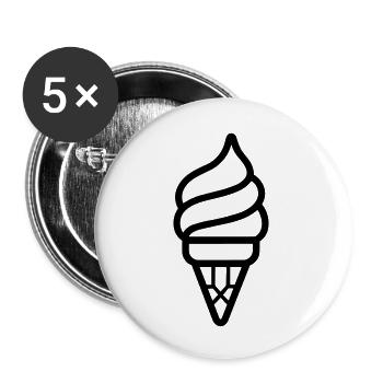 Glace - Buttons large 2.2''/56 mm (5-pack) - white - Front