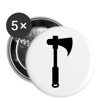 axe - Buttons large 2.2''/56 mm (5-pack) - white - Front