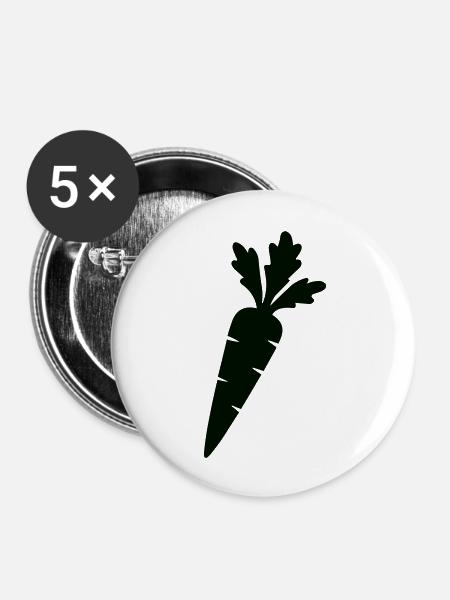 moehre - Buttons groß 56 mm (5er Pack) - Weiß