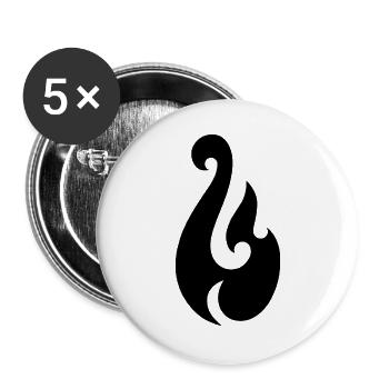 L’hameçon de Maui - Lot de 5 grands badges (56 mm) - blanc - Devant