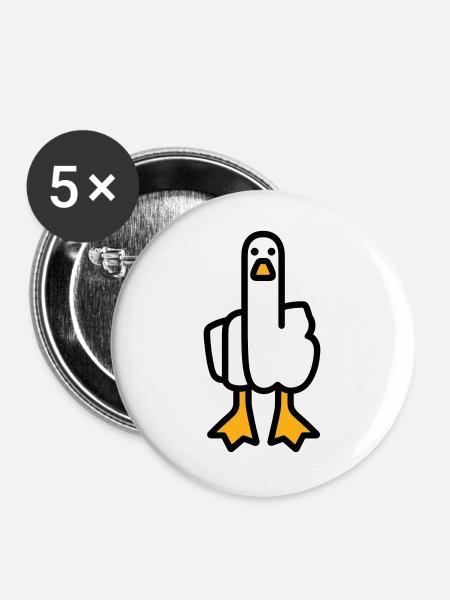 Statement Goose - Buttons large 2.2''/56 mm (5-pack) - white