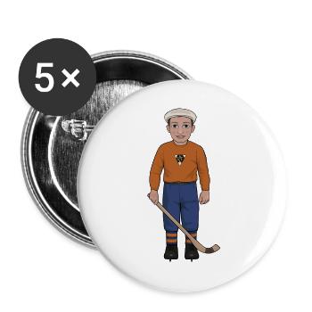 Gösta "Snoddas" Nordgren - Buttons large 2.2''/56 mm (5-pack) - white - Front