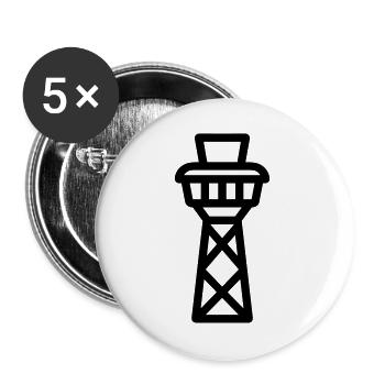 Control Tower - Buttons large 2.2''/56 mm (5-pack) - white - Front