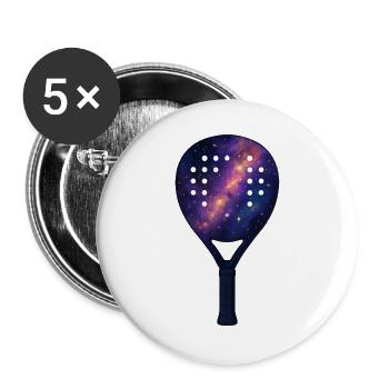 Padel-Racket – Padeliste - Buttons groß 56 mm (5er Pack) - Weiß - Vorne
