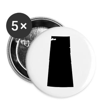 Saskatchewan-Karte - Buttons groß 56 mm (5er Pack) - Weiß - Vorne