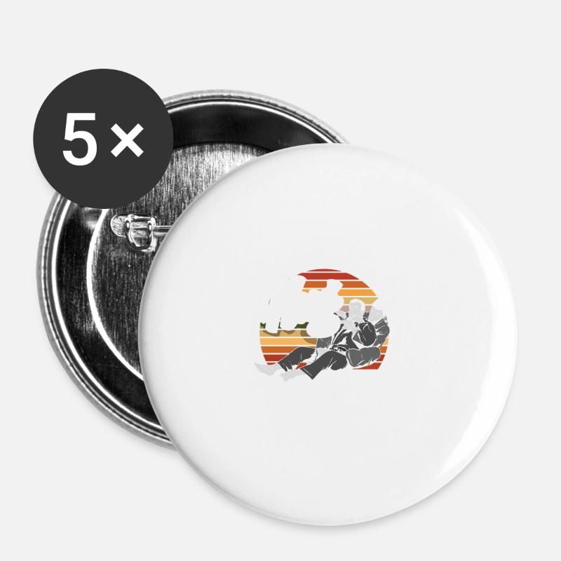 Some People Just Need A Hug Around The Neck Jiu - Buttons large 2.2''/56 mm (5-pack) - white