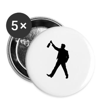 Drink Icon - Buttons large 2.2''/56 mm (5-pack) - white - Front