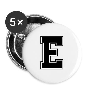 E - Buttons groß 56 mm (5er Pack) - Weiß - Vorne