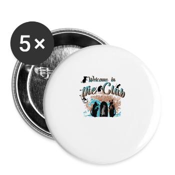 Rats Art Design 2 - Buttons large 2.2''/56 mm (5-pack) - white - Front