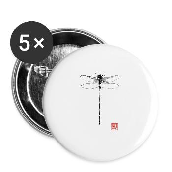 dragonfly - Buttons large 2.2''/56 mm (5-pack) - white - Front