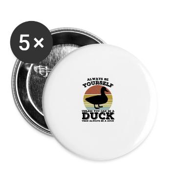Duck - Buttons large 2.2''/56 mm (5-pack) - white - Front