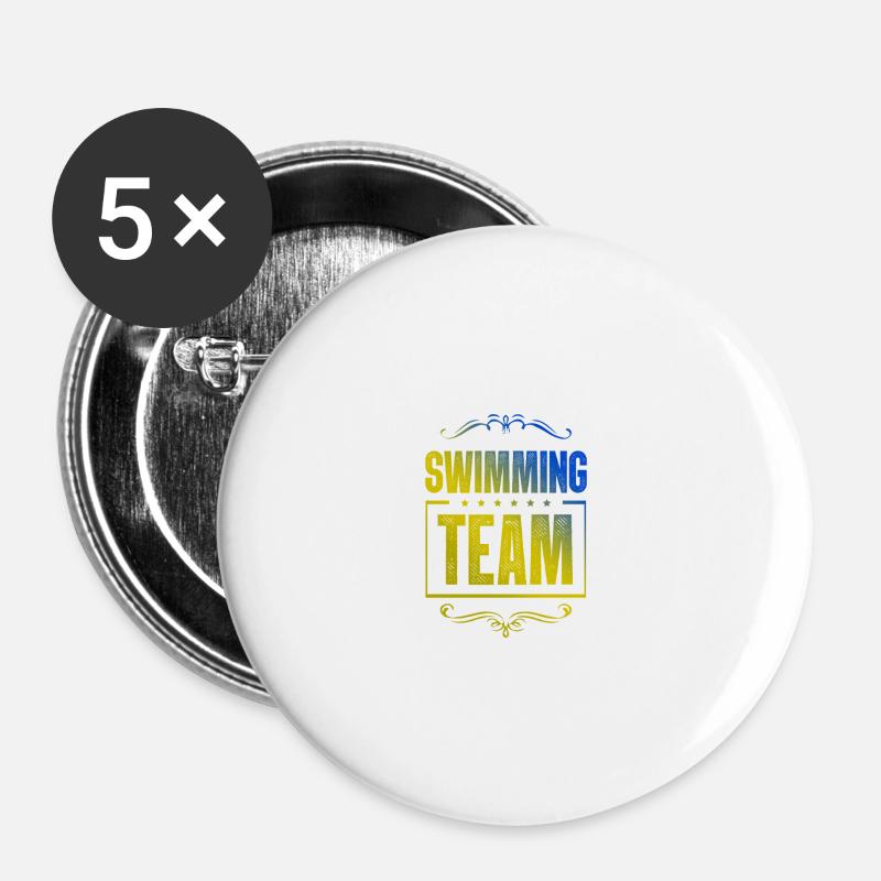 Swimming Crew - Buttons large 2.2''/56 mm (5-pack) - white