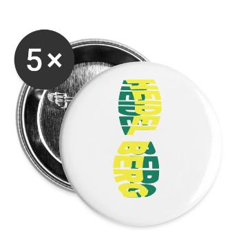 Heidelberg Deutschland Stadt Skyline Schrift Bunt - Buttons groß 56 mm (5er Pack) - Weiß - Vorne