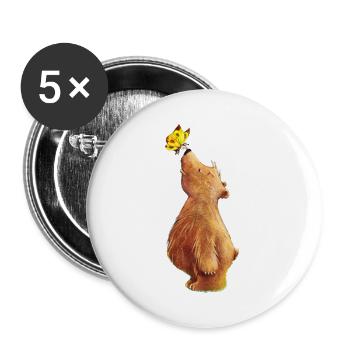 forever friends - Buttons groß 56 mm (5er Pack) - Weiß - Vorne