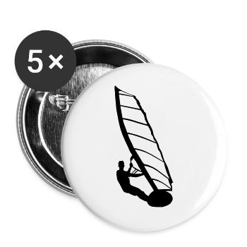 Windsurfer - Buttons large 2.2''/56 mm (5-pack) - white - Front