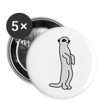 erdmann - Buttons groß 56 mm (5er Pack) - Weiß - Vorne