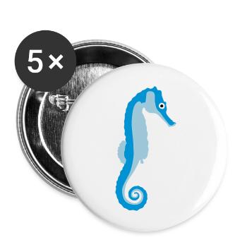 seepferdchen_082012_a_3c - Buttons large 2.2''/56 mm (5-pack) - white - Front