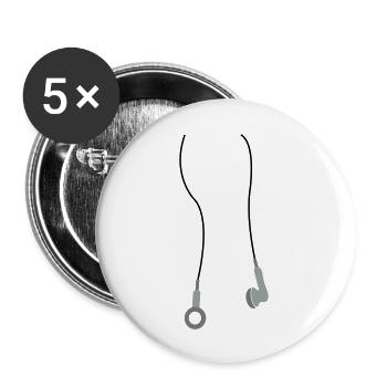 kopfhoerer3 - Buttons large 2.2''/56 mm (5-pack) - white - Front