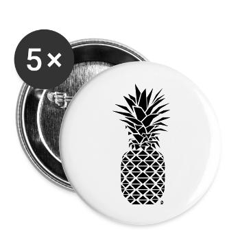 AD Geometric Pineapple - Buttons groß 56 mm (5er Pack) - Weiß - Vorne